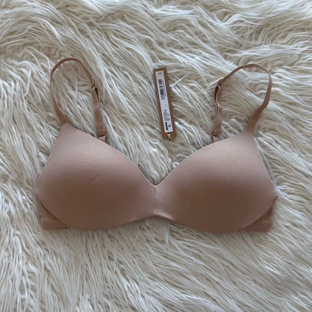 Skims Wireless Push up Bra Clay Size 32A - Picture 2 of 7